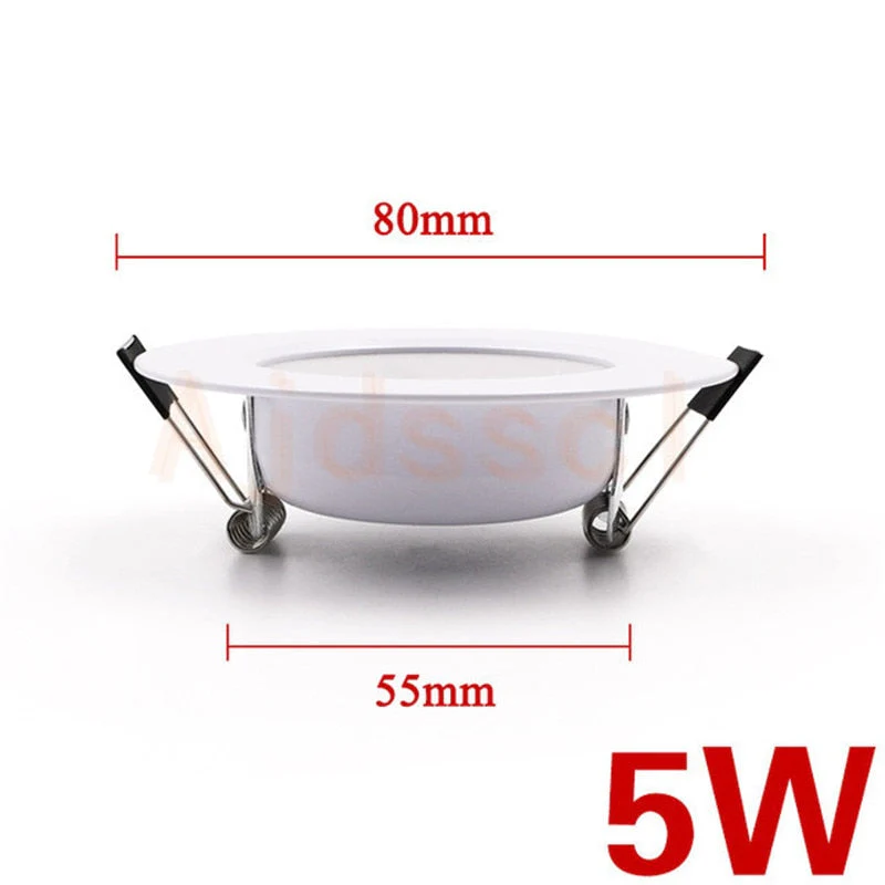 HULIANFU LED Downlight 220V Spot Three colors dimming  5W 7W 9W 12W 15W Recessed in LED Ceiling Downlight Light Cold Warm white Lamp - Deanwangkt