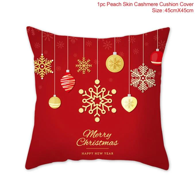 HULIANFU Santa pillowcase Happy New Year 2026  Xmas Gifts  Christmas Decor For Home Merry Christmas Ornament Navidad Natal Xmas Gifts - Deanwangkt
