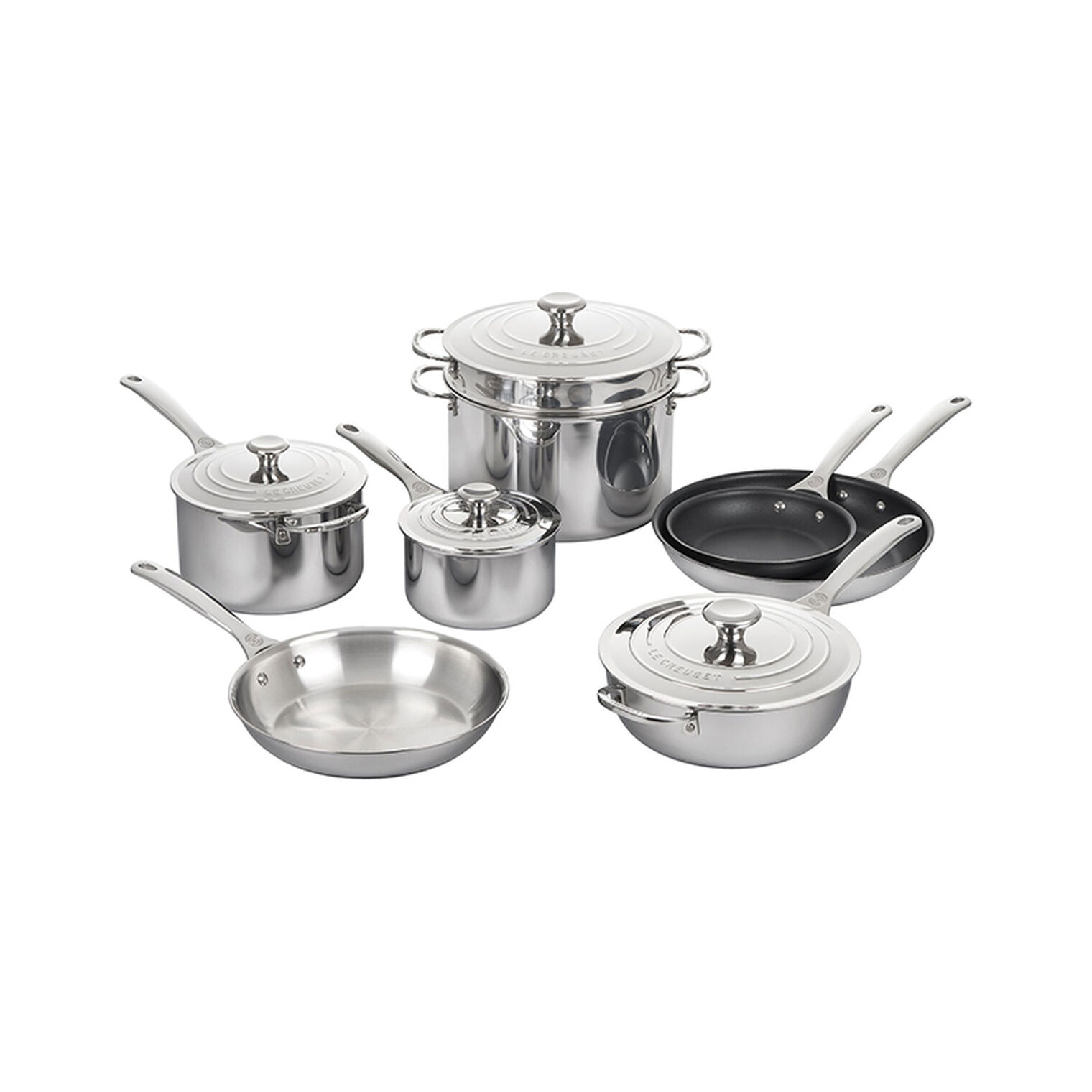 Signature Stainless Steel 12-Piece Cookware Set
