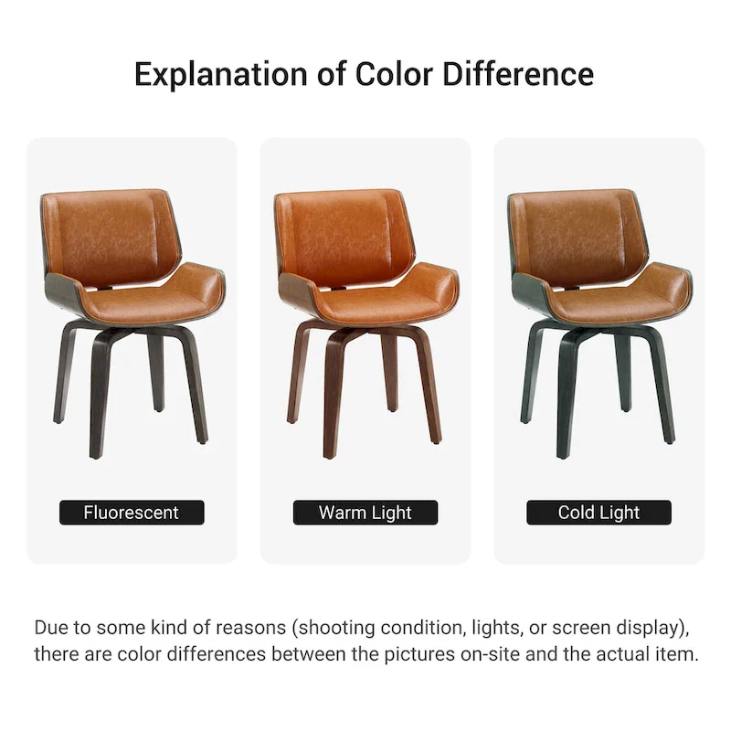 Art Leon Swivel Wooden Upholstered Dining Chairs (Set of 2)