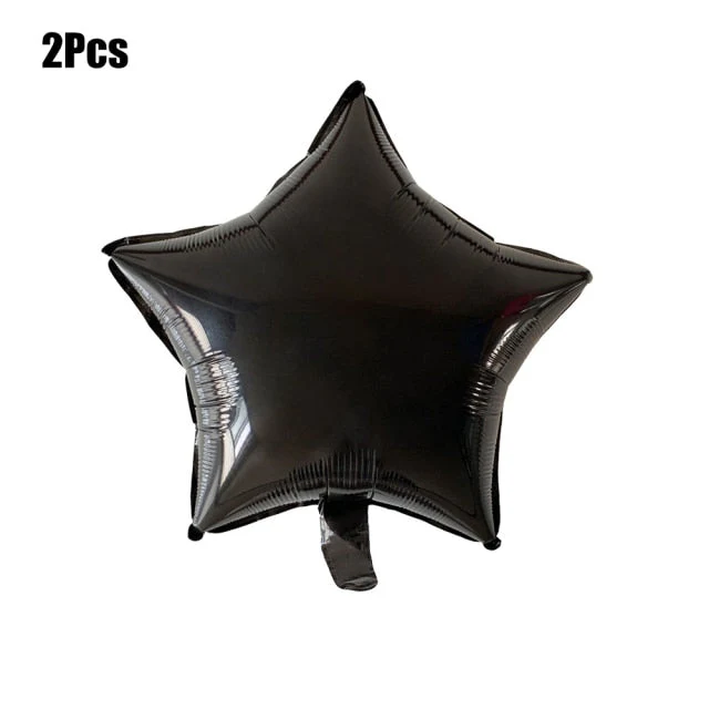HULIANFU Silver Black Style Foil Letter Number Balloons Baby Shower Helium Ballon Happy Birthday Kids Adult Party Decoration Supplies - Deanwangkt