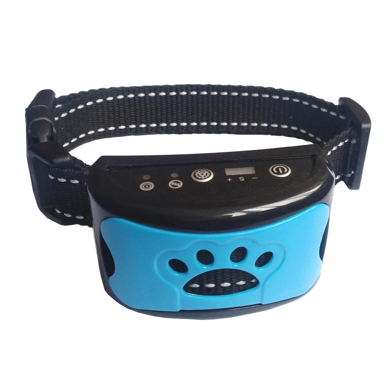 HULIANFU Rechargeable Dog Bark Collar Waterproof Pet Anti Bark Collar Stop Barking Device No Harm Control for Pet Dog Trainning Collars - Deanwangkt