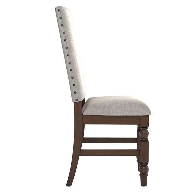 Flatiron Nailhead Upholstered Dining Chairs (Set of 2) by iNSPIRE Q Classic