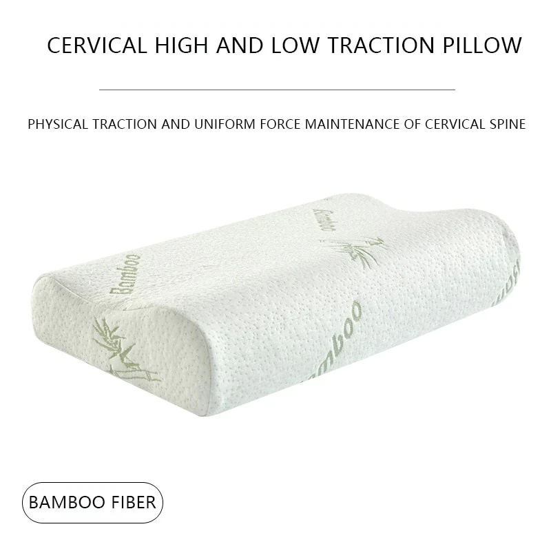 HULIANFU Orthopedic Pillow Sleeping Bamboo Pillow Memory Foam  Oreiller Cervica Healthy Breathable Pillow Orthopedic Neck Fatigue Relief - Deanwangkt