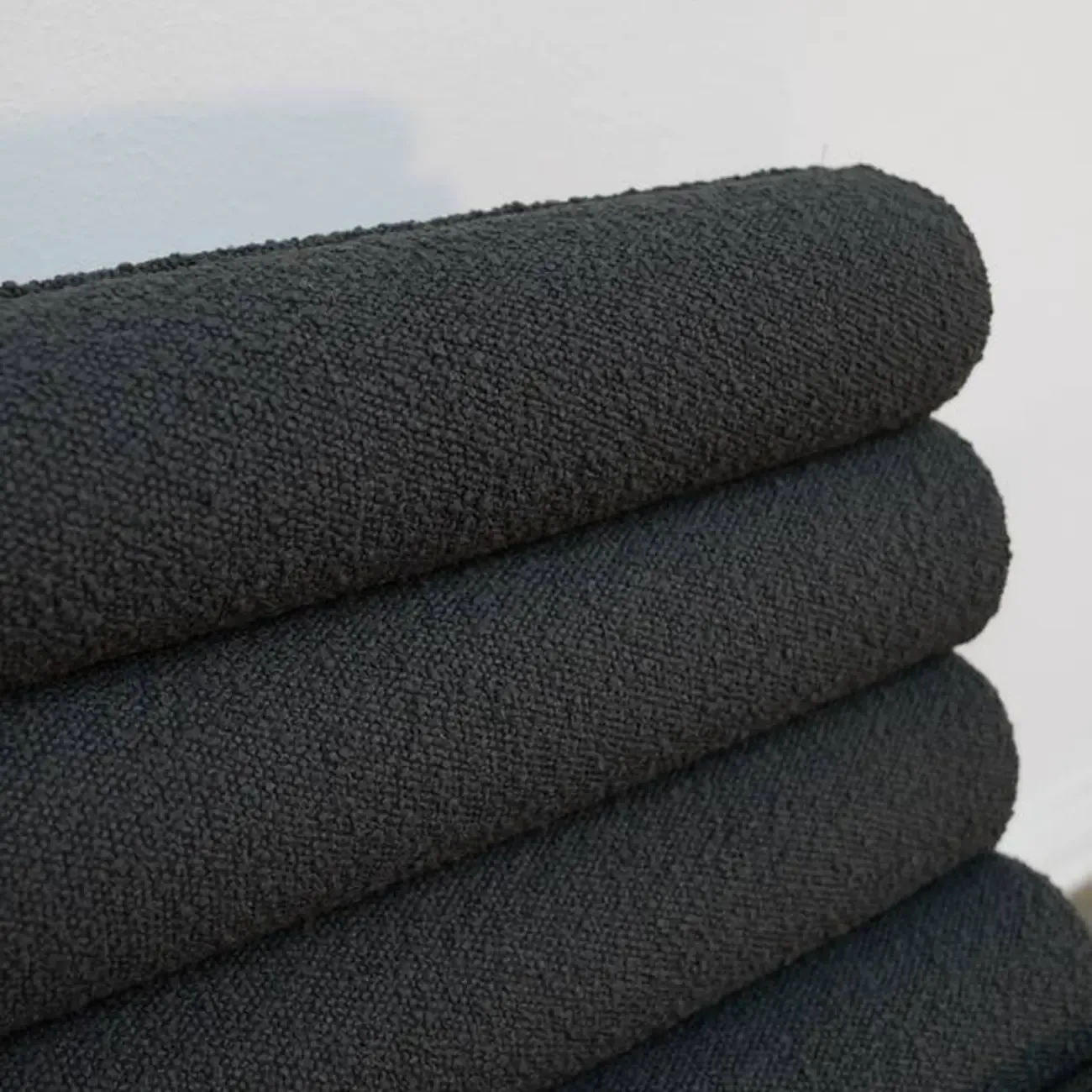 Modern Upholstered Counter Stool with Metal Frame