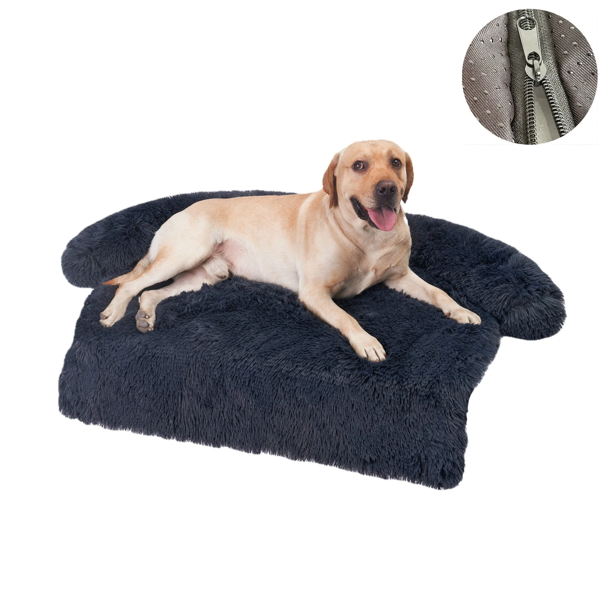HULIANFU Washable Pet Sofa Dog Bed Calming Bed For Large Dogs Sofa Blanket Winter Warm Cat Bed Mat Couches Car Floor Furniture Protector - Deanwangkt