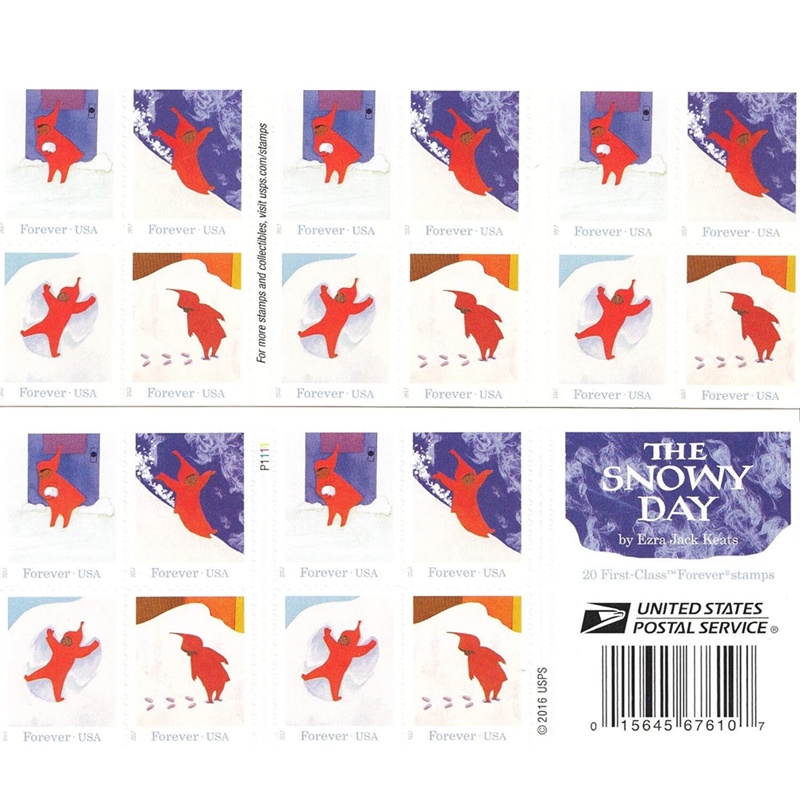 The Snowy Day 2017, (Book of 20) - TWENTYSTAMPS