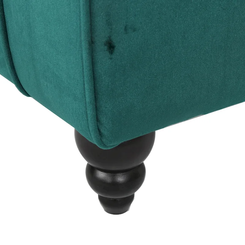 Rubie Modern Glam Tufted Velvet Chaise Lounge by Christopher Knight Home