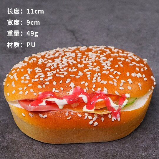 HULIANFU Simulation Fried Chicken Model Food Photo Prop Artificial Hamburger Fake French Fries Cake Funny Toys Fast Food Shop Display Dec - Deanwangkt