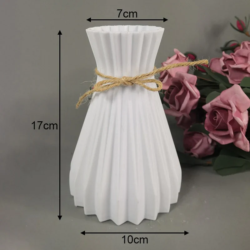 HULIANFU Modern vases decoration home Nordic Style Flower Arrangement Living Room Origami flower pot for interior - Deanwangkt