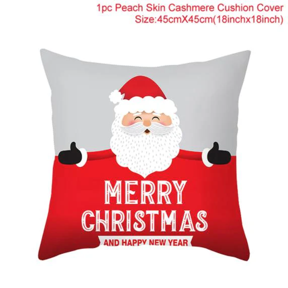 HULIANFU Santa pillowcase Happy New Year 2026  Xmas Gifts  Christmas Decor For Home Merry Christmas Ornament Navidad Natal Xmas Gifts - Deanwangkt
