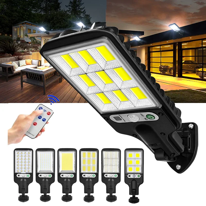 HULIANFU Outdoor Solar Lamp Solar Street Lights With 3 Light Mode Waterproof Motion Sensor Security Lighting for Garden Patio Path Yard - Deanwangkt