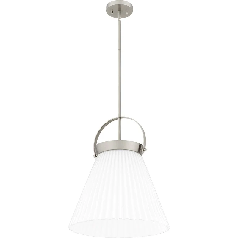Thibault 1-Light Brushed Nickel Pendant Light