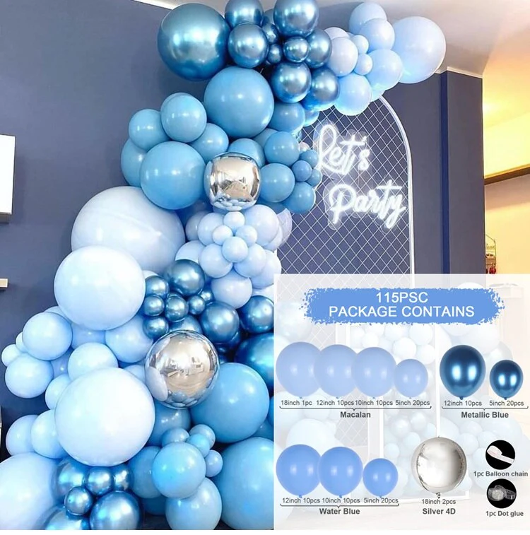 HULIANFU QIFU Macaron Balloons Garland Latex Ballons Arch Happy Birthday Party Decor Kids Adult Wedding Baloon Chain Baby Shower Balon - Deanwangkt