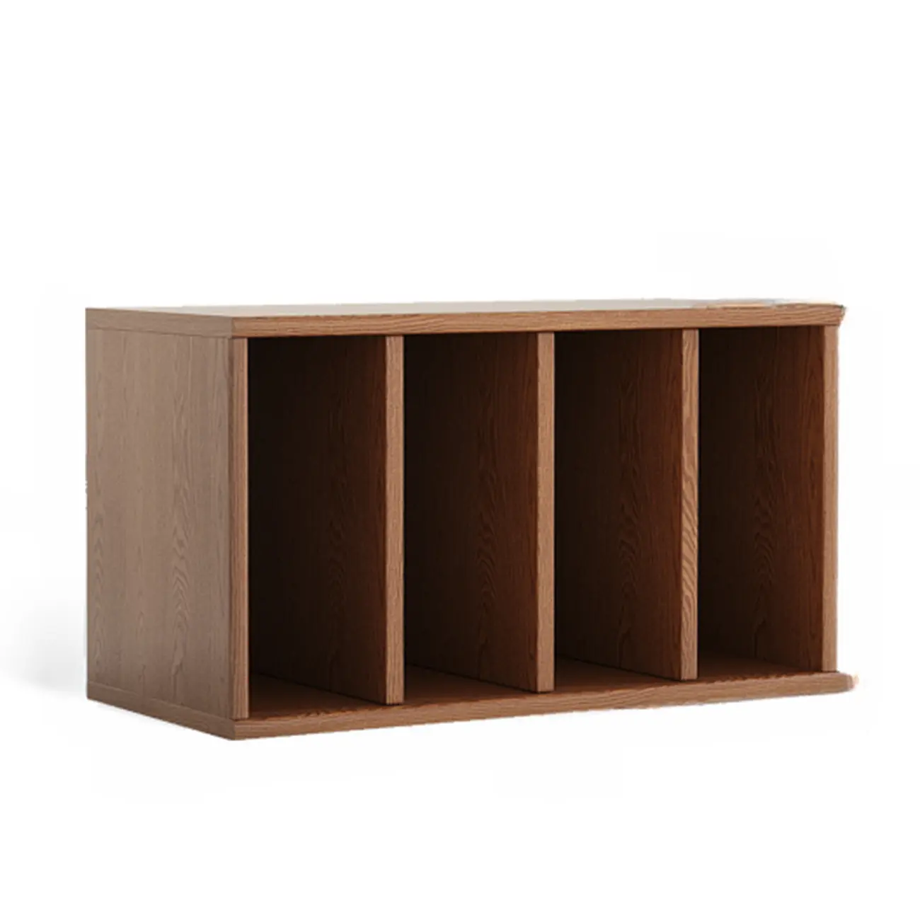 Living Room Cherry Wood Horizontal Open Bookcase