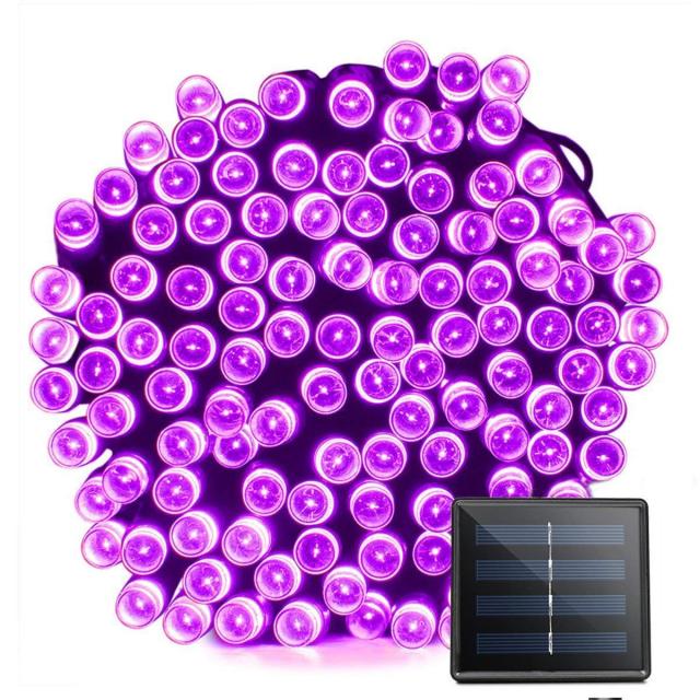 HULIANFU Solar String Fairy Light 200/100 LED Waterproof Outdoor Garland Solar Power Street Lamp Festoon Christmas Party For Garden Decor - Deanwangkt