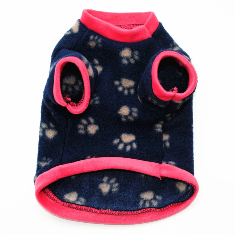 HULIANFU Warm Fleece Pet Dog Clothes Cute Skull Printed Pet Coat Puppy Dogs Shirt Jacket French Bulldog Pullover Camouflage Dog Clothing - Deanwangkt