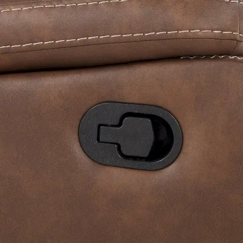 Kameryn Faux Leather Manual Reclining Loveseat