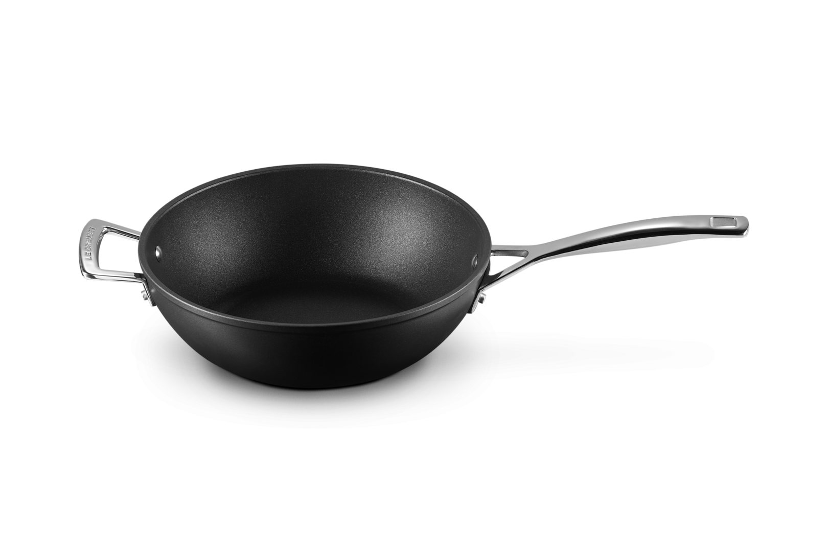 Toughened Non-Stick Stir-Fry Pan with Helper Handle