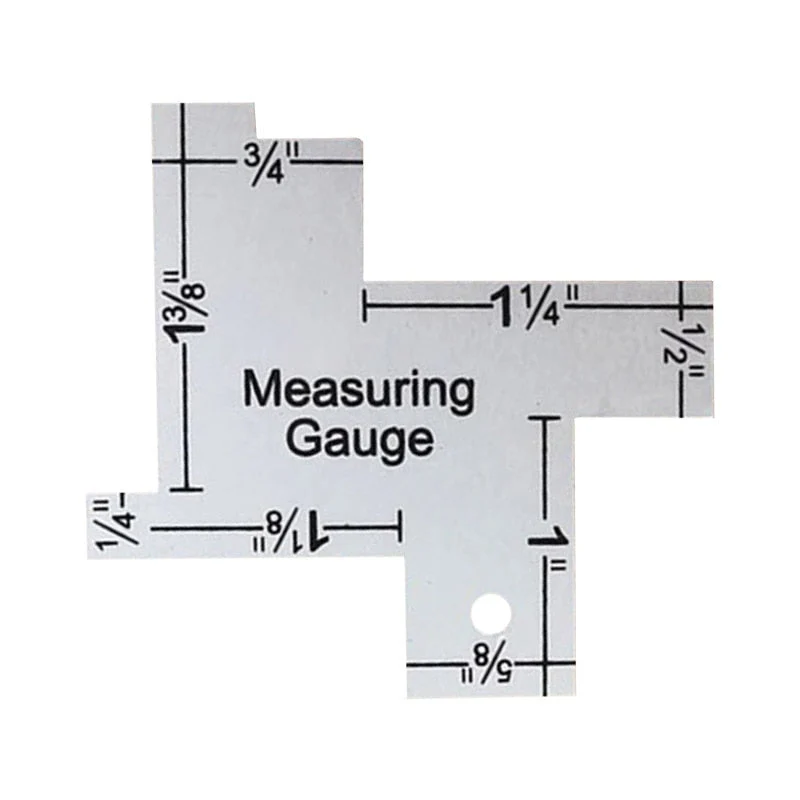 HULIANFU Precision Seam Measuring Gauge Metal Quilting Tailor Ruler Template Sewing Ruler For DIY Patchwork Quilting Craft Accessories - Deanwangkt