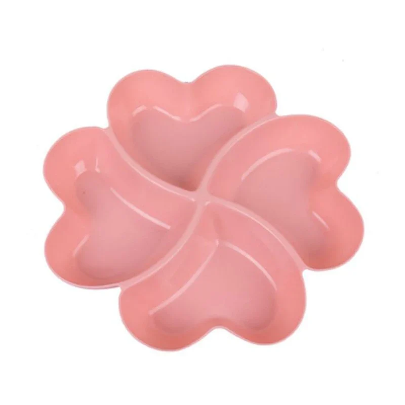 HULIANFU Multi-function Plastic Fruit Plate Dessert Tray Plate Snack Dish 6 Compartments High Quality - Deanwangkt