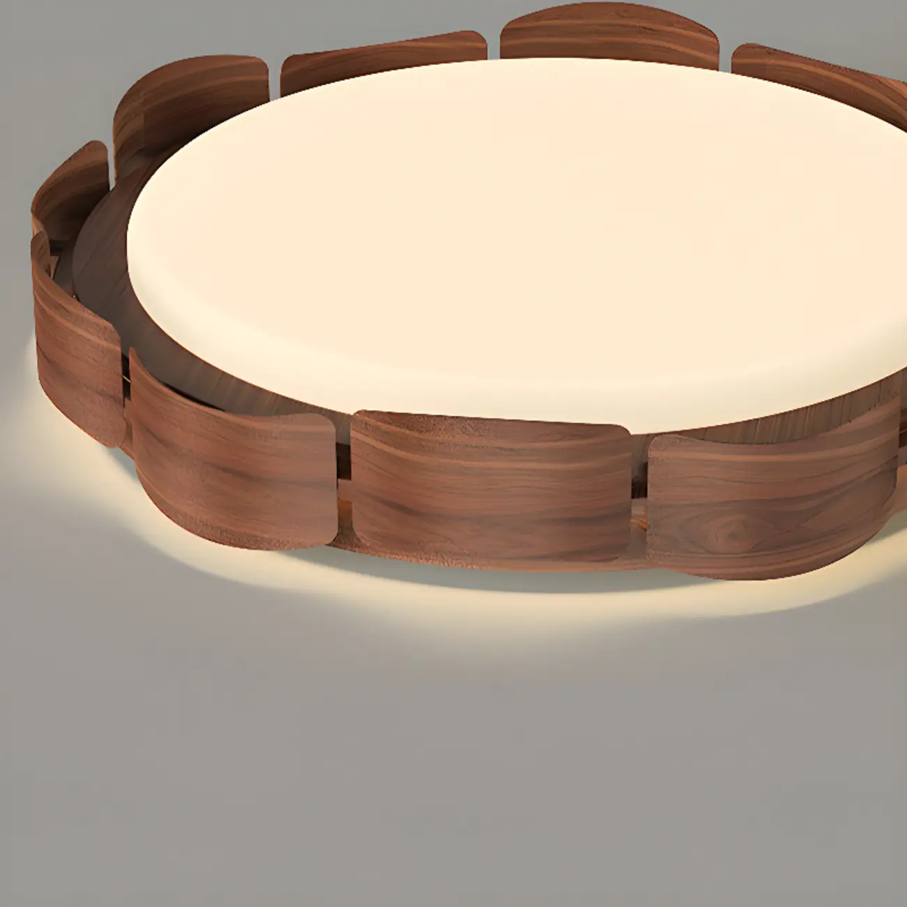 Circle Dimmable 2-Light Flush Mount Ceiling Light Fixture