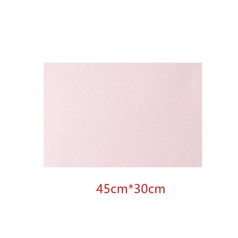 HULIANFU Rectangular Table Mat PU Leather Placemat  Waterproof Greaseproof  Pad Kitchen for Dining Anti-Scalding Insulation - Deanwangkt
