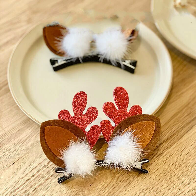 HULIANFU 2026  Christmas Headband Adornment Cute Antler Festival Style Headband Reindeer Ornaments Party Horns Cosplay Accessories - Deanwangkt