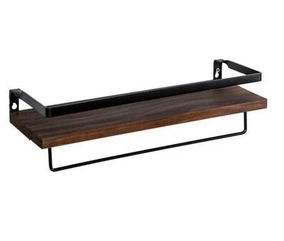 HULIANFU Wall Shelf Wood Floating Rack Wall Decoration Multifunction Storage Holder Shelf Rack Decorative For Kitchen/ Bedroom Frame - Deanwangkt