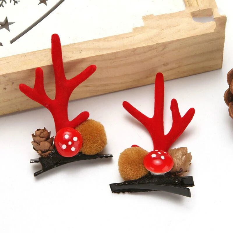 HULIANFU 2026  Christmas Headband Adornment Cute Antler Festival Style Headband Reindeer Ornaments Party Horns Cosplay Accessories - Deanwangkt