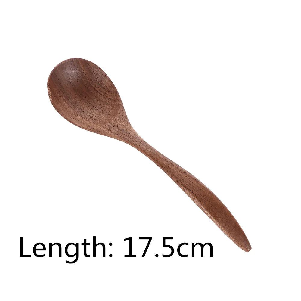HULIANFU Natural Wooden Spoon & Fork Dinner Kit Rice Soups Utensil Cereal Handmade  Home Tableware Dinnerware Cutlery For Kicthen - Deanwangkt