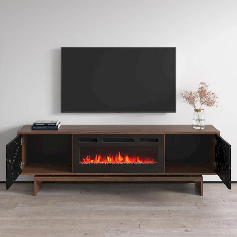 Gram BL-EF Fireplace TV Stand
