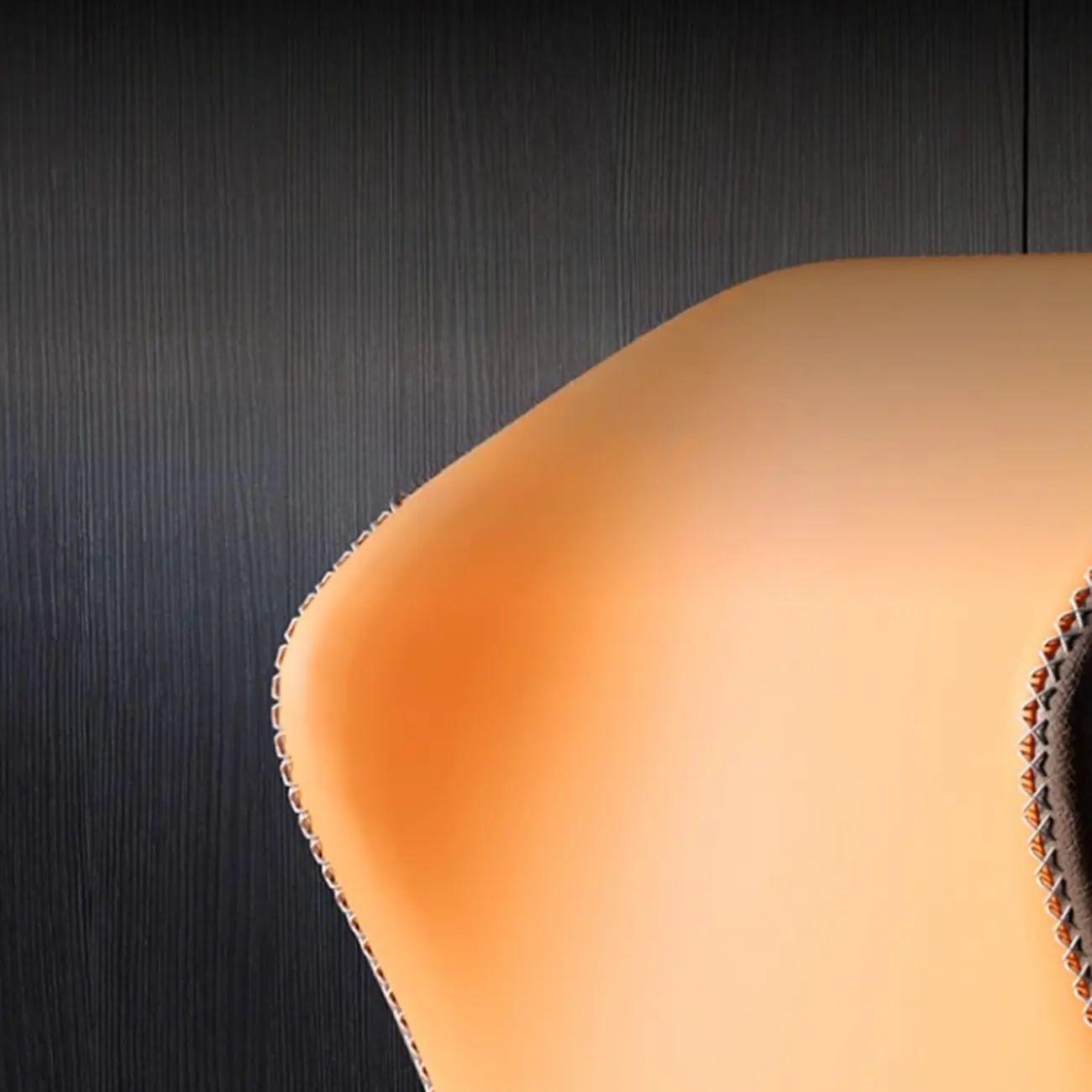 Scandinavian Faux Leather Wingback Dining Chairs