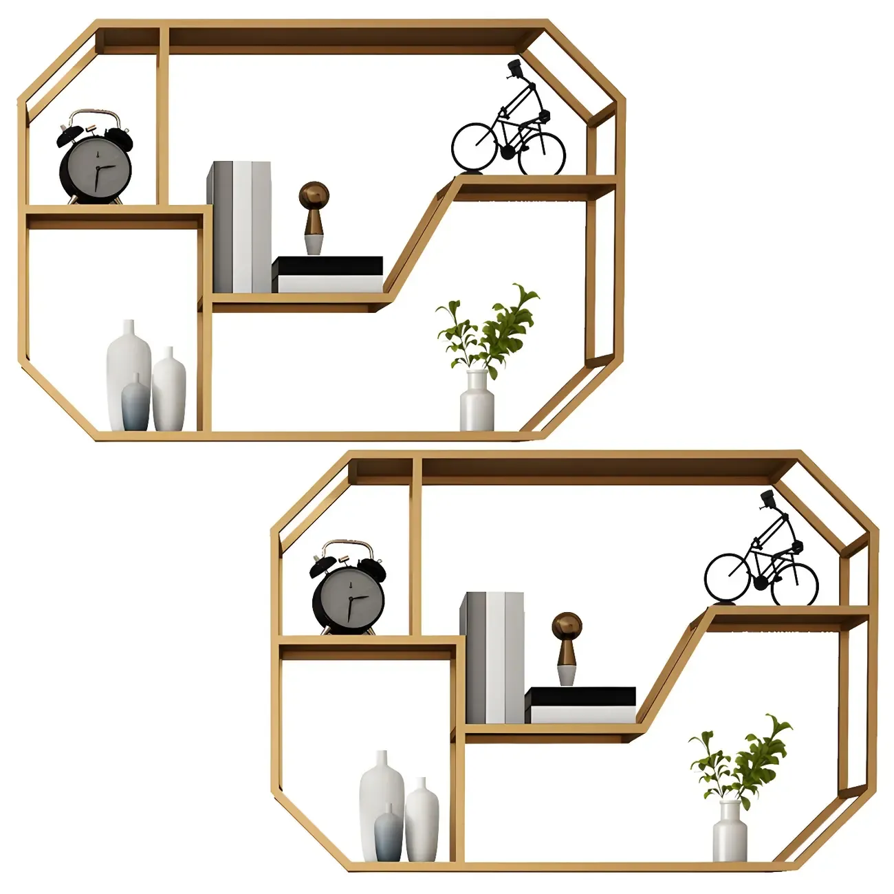 Simple Metal Black Wall-Mounted Wine Bottle Rack