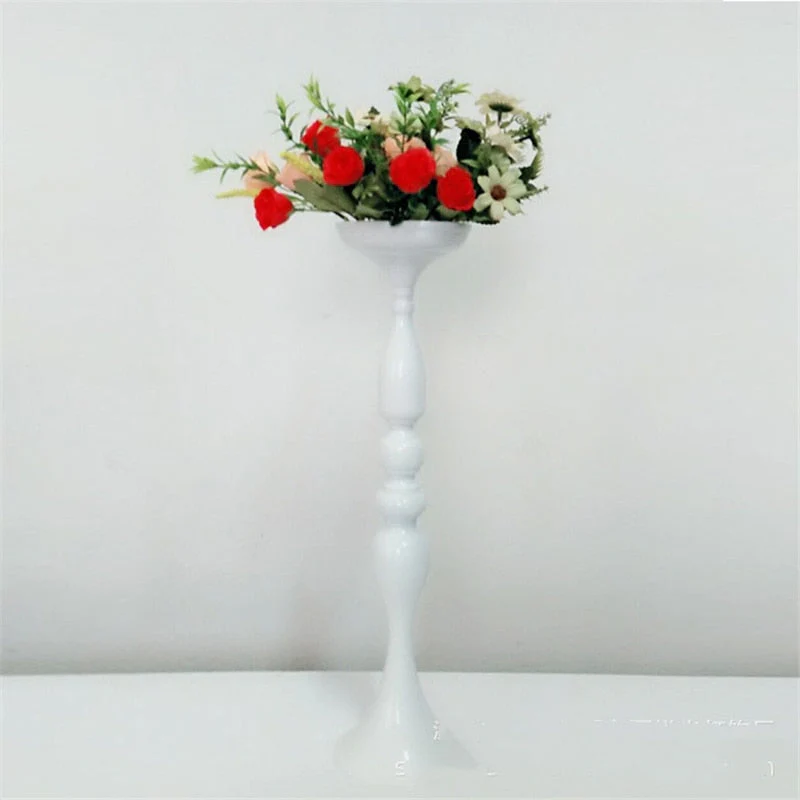HULIANFU Metal Candle Holders Flowers Vase Candlestick Centerpieces Road Lead Candelabra Centerpieces Wedding porps Christmas decoration - Deanwangkt