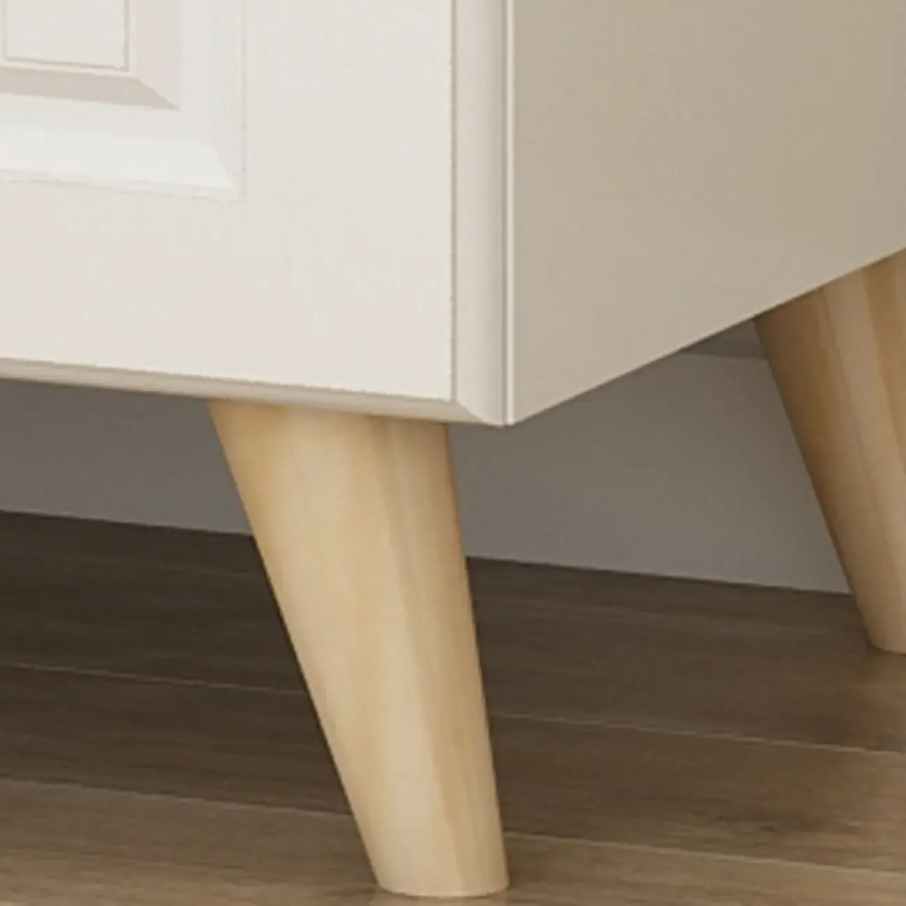 Wood 3-Tier White and Yellow Cube Bookcase with Cabinet