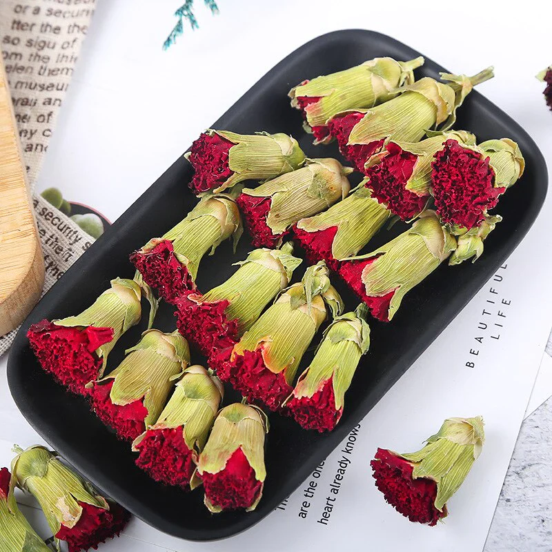HULIANFU Mini Natural Dried Flowers Organic Carnation Bud Flower Kitchen Decor Wedding Party Decoration DIY Air Refreshing - Deanwangkt
