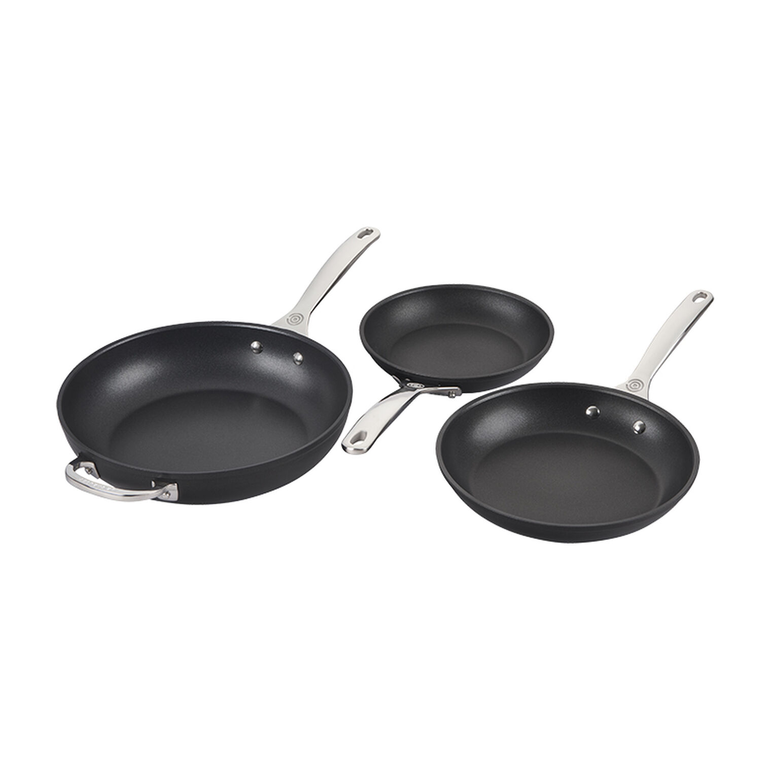 Toughened Non-stick PRO 3-Piece Fry Pan Set