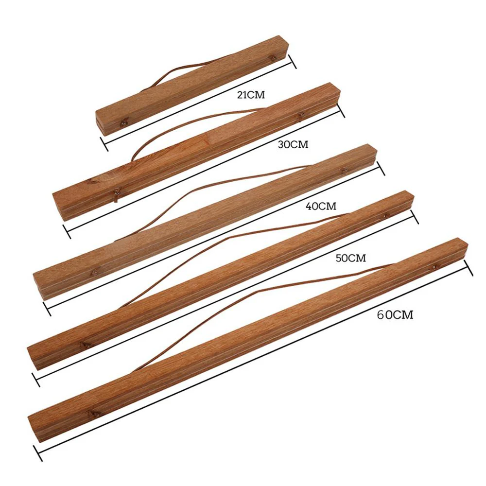 HULIANFU Magnetic DIY Wood Poster Hangers Frame Teak Pine Photo Hanging Kit for Pictures Canvas Prints Artwork Room Interior Home Decor - Deanwangkt