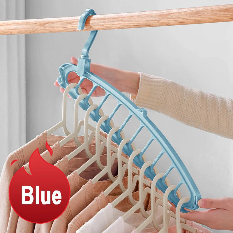 HULIANFU Joybos Clothes Hanger Closet Organizer Space Saving Hanger Multi-port Clothing Rack Plastic Scarf Storage hangers for clothes - Deanwangkt