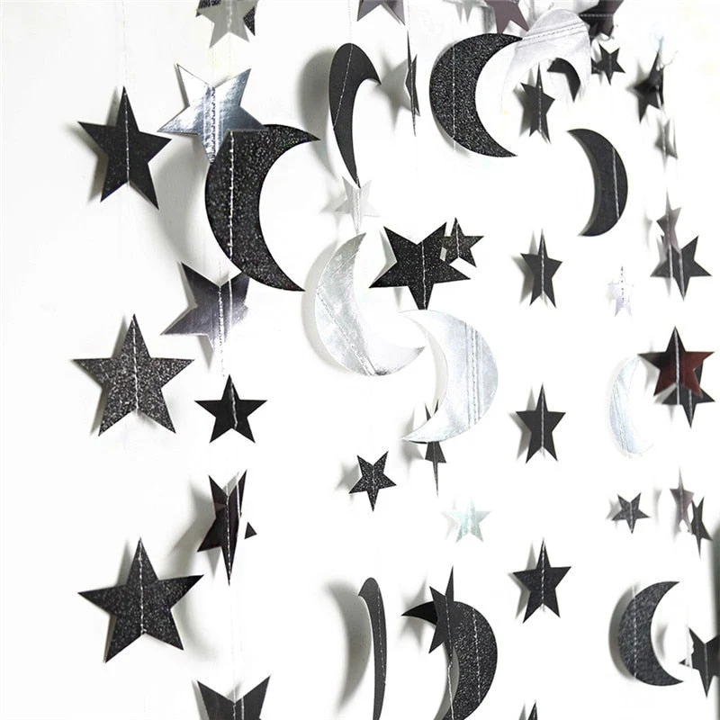 HULIANFU Merry Christmas Decorations for Home 4M Twinkle Star Paper Garland New Year  Noel ChristmasTree Ornaments Kerst  Navidad - Deanwangkt