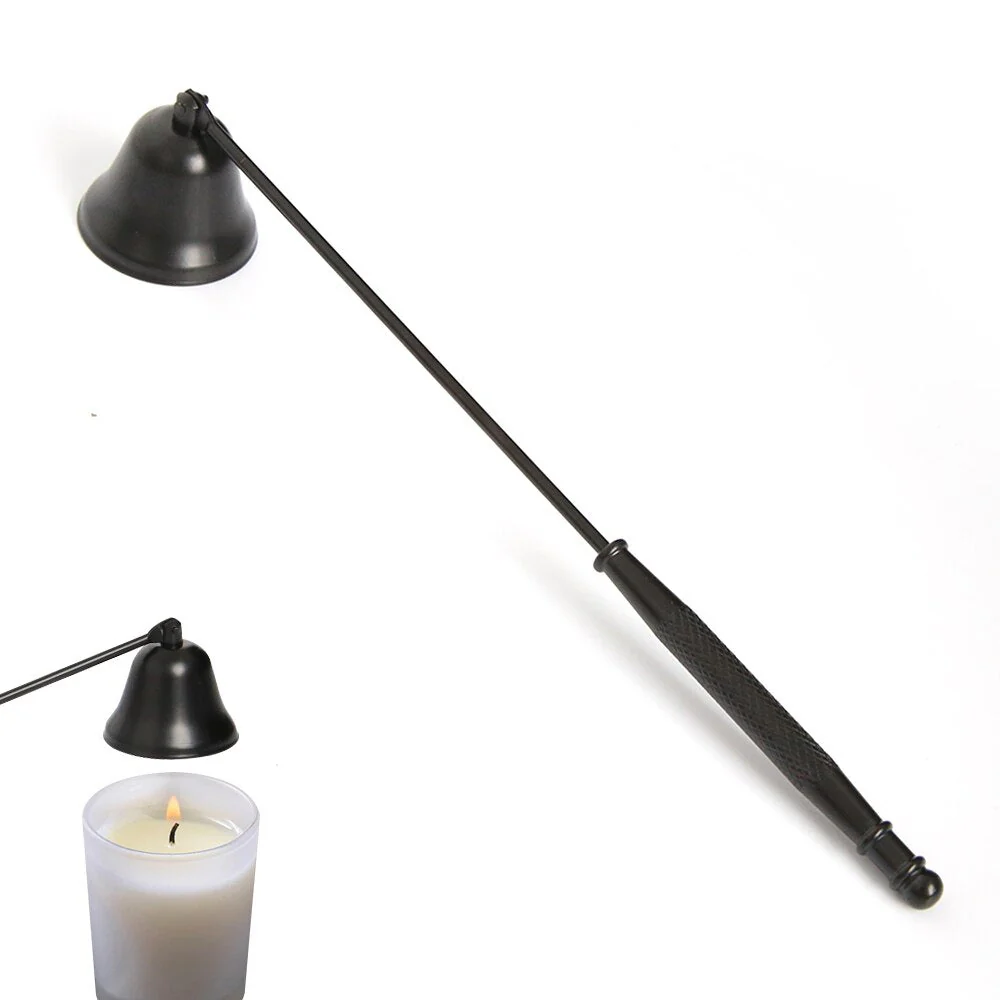 HULIANFU Wick Trimmer Stainless Steel Candle Cutter Oil Lamp Trim Scissors Candle Extinguisher Horn Shape Candle Cover Tool  Accessories - Deanwangkt