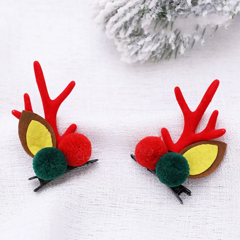 HULIANFU 2026  Christmas Headband Adornment Cute Antler Festival Style Headband Reindeer Ornaments Party Horns Cosplay Accessories - Deanwangkt