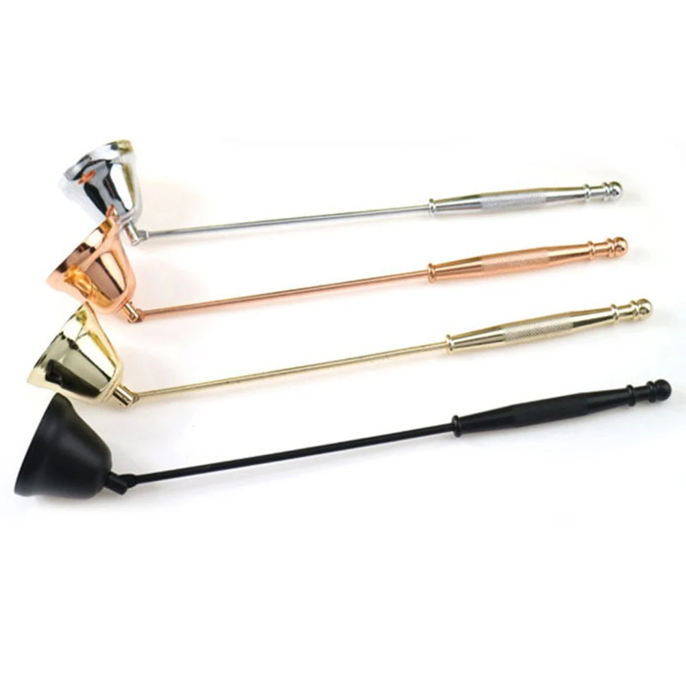 HULIANFU Vintage Metal Bell Shape Candle Snuffer Long Handle Banquet Extinguisher Candle Extinguisher Candle Wedding Home Accessories - Deanwangkt