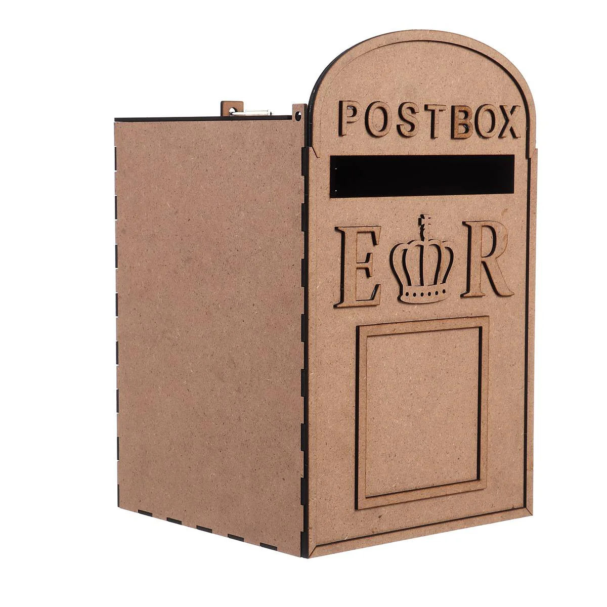 HULIANFU MDF Wedding Card Boxes for Decoration of Celebrations and Events Country Wedding Urn Treasury DIY Gift Card Box with Lock Keys - Deanwangkt