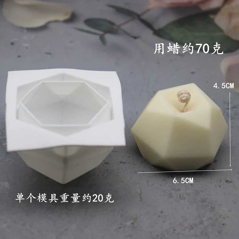 HULIANFU Mini Cactus Shape Candle Silicone Mold Handmade DIY Desktop Decoration Gypsum Epoxy Resin Aromatherapy Candle Silicone Mould - Deanwangkt