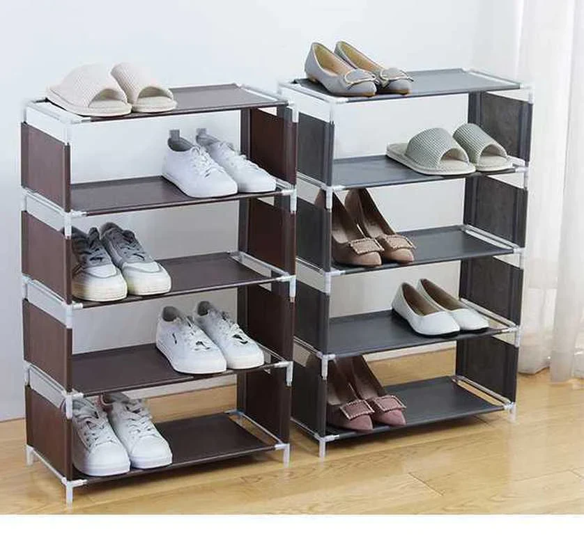 HULIANFU Multi-storey Shoe Rack Multi-functional Organizer Household Cloth Storage Rack Easy To Assemble Dormitory Provincial Space Rack - Deanwangkt