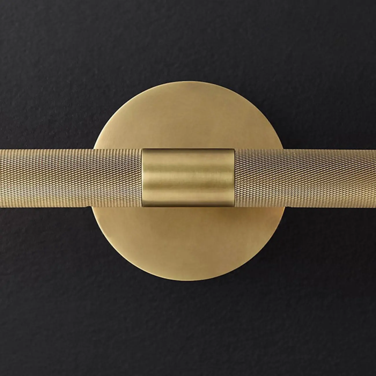 Modern Bathroom Black 2-Light Tube Vanity Light