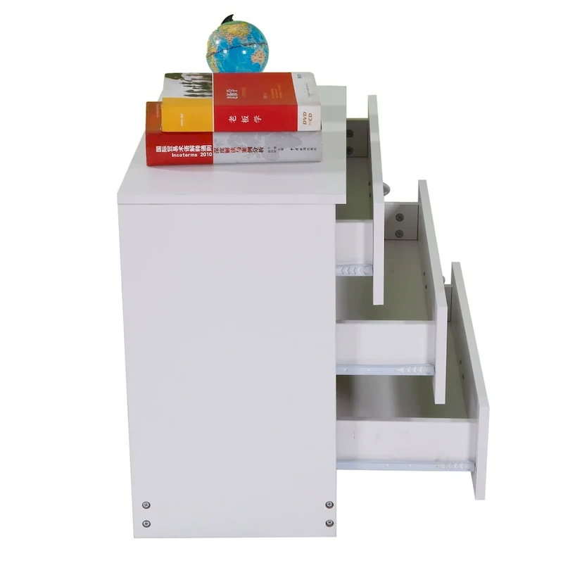 Modern Simple 3-Drawer Dresser White
