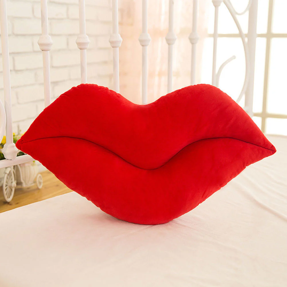 HULIANFU Sexy Red Lips Big Lips pillow Cushion Lovely Creative New plush Toys Festival gift Cute pillow - Deanwangkt